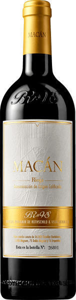 Red Spanish Benjamin de Rothschild - Vega Sicilia Macan 2019 wine