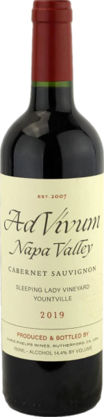 Ad Vivum Cabernet Sauvignon from Napa Valley, bold and elegant red wine